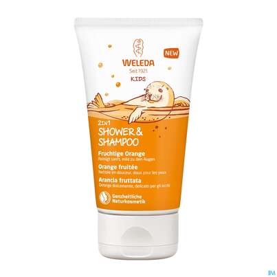 Shampoon Weleda Kids 2in1 +shower Fruchtige Orange 150ml, A-Nr.: 4520297 - 05