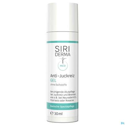 Sie sehen eine Packung Siriderma Anti-juckreiz Gel 30ml, Produktbild: 01 Siriderma Anti-juckreiz Gel 30ml, A-Nr.: 5723192 - 01