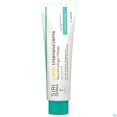 Sie sehen eine Packung Siriderma Lipid Intensiv Creme Ohne Duftstoffe 150ml, Produktbild: 01 Siriderma Lipid Intensiv Creme Ohne Duftstoffe 150ml, A-Nr.: 3996164 - 01