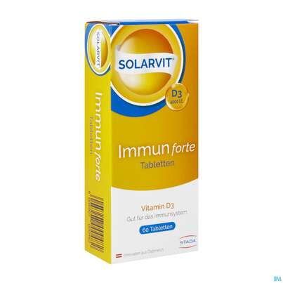 Sie sehen eine Packung D3 Tabl Solarvit 4000ie F Immun 60st, Produktbild: 02 D3 Tabl Solarvit 4000ie F Immun 60st, A-Nr.: 4899575 - 02
