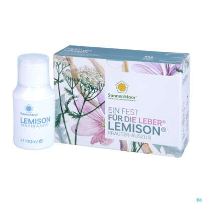 Sie sehen eine Packung Lemison -sonnenmoor Kraeuterauszug Leber-galle 3x100 300ml, Produktbild: 04 Lemison -sonnenmoor Kraeuterauszug Leber-galle 3x100 300ml, A-Nr.: 3997169 - 04