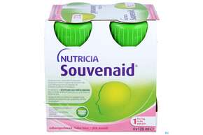 Souvenaid 125ml Vitalflasche Erdbeere 24st, A-Nr.: 4133608 - 01
