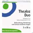 Sie sehen eine Packung Augentropfen Thealoz/duo Trehalose+hyaluronsaeure Original 3x10m 30ml, Produktbild: 01 Augentropfen Thealoz/duo Trehalose+hyaluronsaeure Original 3x10m 30ml, A-Nr.: 4523574 - 01