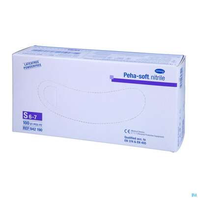 Untersuchungshandschuhe Peha/soft/puderfrei Nitrile Unsteril S 100st, A-Nr.: 3423362 - 04