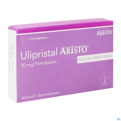 Sie sehen eine Packung Ulipristal-aristo Filmtabl 30mg 1st, Produktbild: 02 Ulipristal-aristo Filmtabl 30mg 1st, A-Nr.: 5506520 - 02