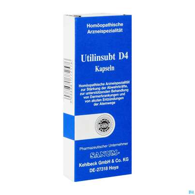 Sie sehen eine Packung Utilinsubt Kapseln D4 5st, Produktbild: 02 Utilinsubt Kapseln D4 5st, A-Nr.: 1772578 - 02