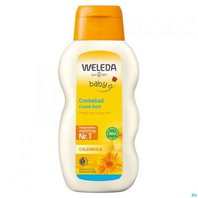 Sie sehen eine Packung Weleda Calendula Cremebad 200ml, Produktbild: 01 Weleda Calendula Cremebad 200ml, A-Nr.: 3934950 - 01