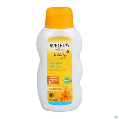 Sie sehen eine Packung Weleda Calendula Cremebad 200ml, Produktbild: 02 Weleda Calendula Cremebad 200ml, A-Nr.: 3934950 - 02