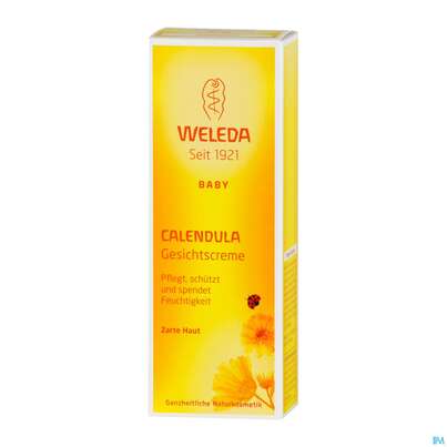 Sie sehen eine Packung Weleda Calendula Gesichtscreme 50ml, Produktbild: 03 Weleda Calendula Gesichtscreme 50ml, A-Nr.: 3015031 - 03
