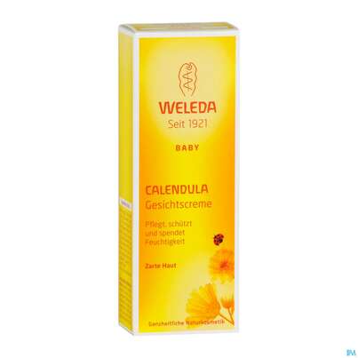 Sie sehen eine Packung Weleda Calendula Gesichtscreme 50ml, Produktbild: 05 Weleda Calendula Gesichtscreme 50ml, A-Nr.: 3015031 - 05