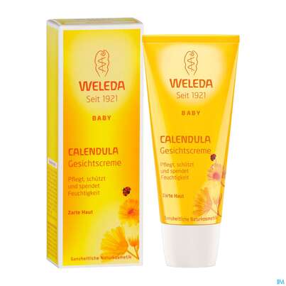 Sie sehen eine Packung Weleda Calendula Gesichtscreme 50ml, Produktbild: 06 Weleda Calendula Gesichtscreme 50ml, A-Nr.: 3015031 - 06