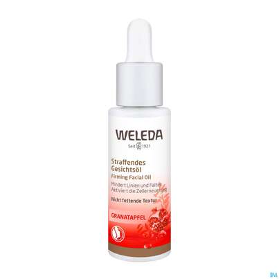 Sie sehen eine Packung Weleda Straffendes Gesichtsoel Granatapfel 30ml, Produktbild: 01 Weleda Straffendes Gesichtsoel Granatapfel 30ml, A-Nr.: 4858808 - 01