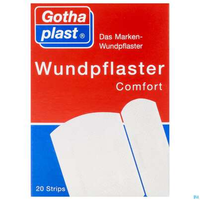 Sie sehen eine Packung Wundpflaster Comfort Strips 2groessen 20st, Produktbild: 01 Wundpflaster Comfort Strips 2groessen 20st, A-Nr.: 2570569 - 01