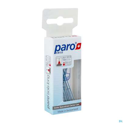 Sie sehen eine Packung Zahnbuersten Paro Isola Buerste 2,5mm Blau 10st, Produktbild: 02 Zahnbuersten Paro Isola Buerste 2,5mm Blau 10st, A-Nr.: 1577150 - 02
