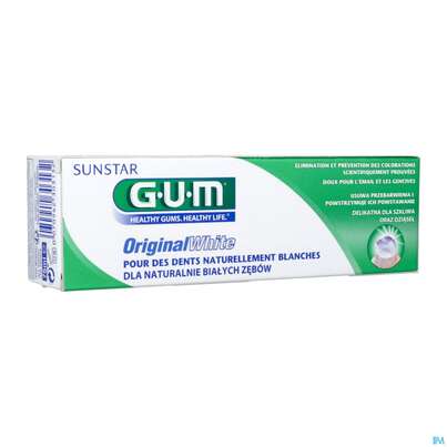 Sie sehen eine Packung Zahnpaste Gum Original White 1745 75ml, Produktbild: 04 Zahnpaste Gum Original White 1745 75ml, A-Nr.: 3115749 - 04